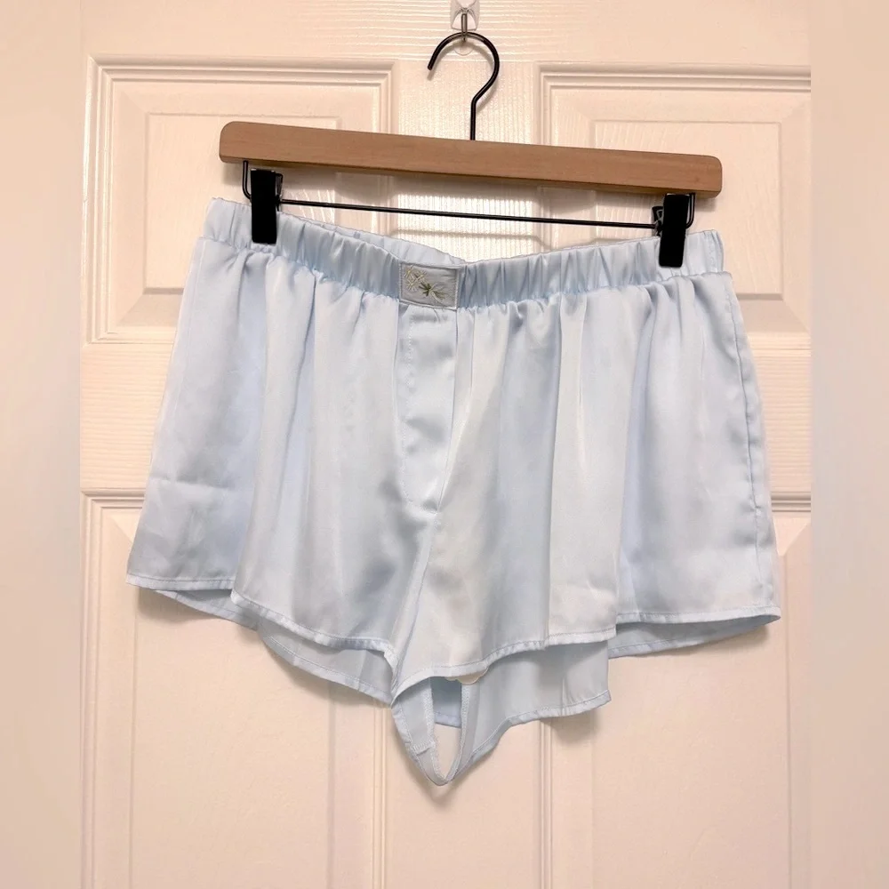 For Love And Lemons Light Blue Pajama Bottoms - Picture 6 of 13